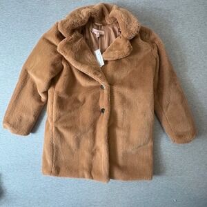 Philosophy Faux Fur Camel Brown Coat NWT Size M